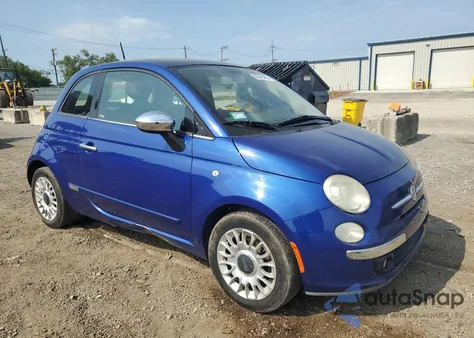 2012 Fiat 500 Lounge из США, поврежденный, VIN 3C3CFFCR6CT117733